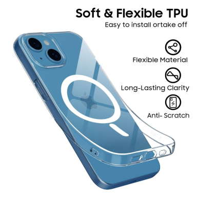 iPhone 13 Mini Tech-Protect FlexAir MagSafe dėklas - skaidrus 4