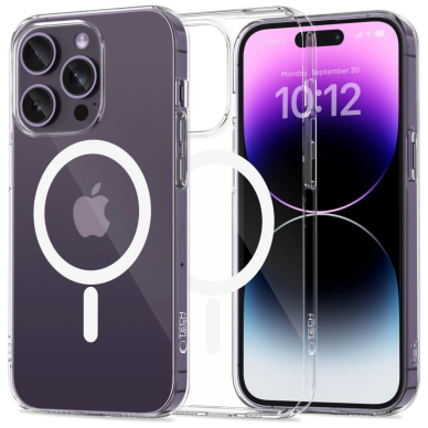 iPhone 14 Pro Tech-Protect FlexAir MagSafe dėklas - skaidrus