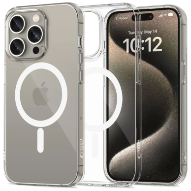 iPhone 15 Pro Max Tech-Protect FlexAir MagSafe dėklas - skaidrus