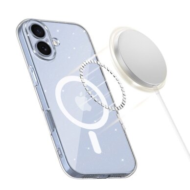 iPhone 17 dėklas Tech-Protect FlexAir su MagSafe – skaidrus su blizgučiais 1 iPhone 17 dėklas Tech-Protect FlexAir su MagSafe – skaidrus su blizgučiais 1