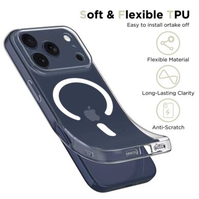 iPhone 17 Pro Max dėklas Tech-Protect FlexAir su MagSafe – skaidrus 2 iPhone 17 Pro Max dėklas Tech-Protect FlexAir su MagSafe – skaidrus 2