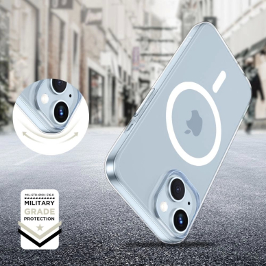 iPhone 15 Tech-Protect FlexAir MagSafe dėklas - skaidrus 1