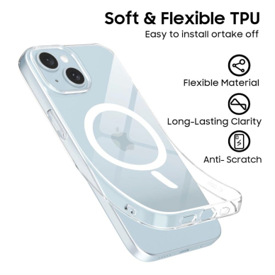 iPhone 15 Tech-Protect FlexAir MagSafe dėklas - skaidrus 4