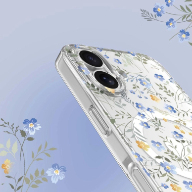 Tech-Protect FlexAir MagSafe iPhone 16e Dėklas - Daisies with Leaves 2