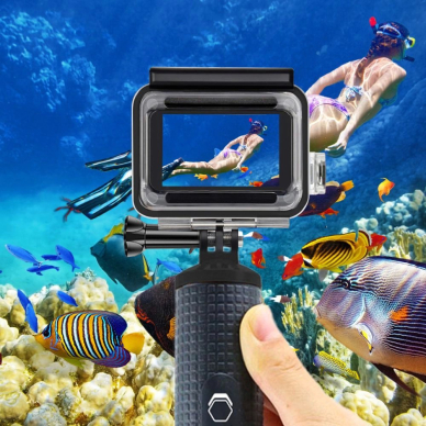 GoPro Hero 5 / 6 / 7 Tech-Protect GA200 atsparus vandeniui dėklas - permatomas 3