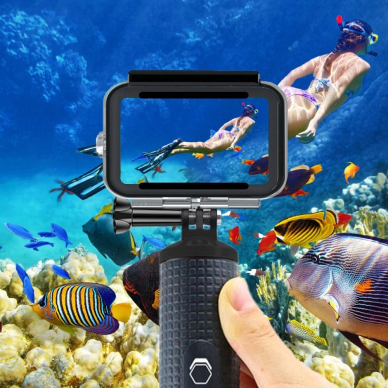 GoPro Hero 9 / 10 / 11 / 12 Tech-Protect GA200 atsparus vandeniui dėklas - permatomas 3