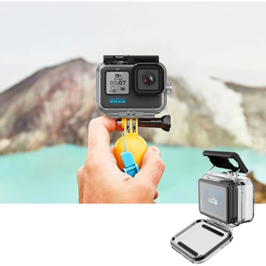 GoPro Hero 9 / 10 / 11 / 12 Tech-Protect GA200 atsparus vandeniui dėklas - permatomas 4
