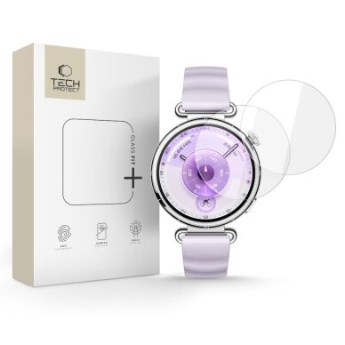 Huawei Watch GT 6 41mm Tech-Protect Glass Fit+ grūdintas stiklas (2 vnt.) – skaidrus Huawei Watch GT 6 41mm Tech-Protect Glass Fit+ grūdintas stiklas (2 vnt.) – skaidrus