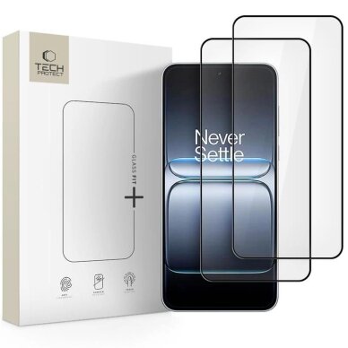 OnePlus Nord 5 Tech-Protect Glass Fit+ grūdintas stiklas, 2 vnt. – juodas OnePlus Nord 5 Tech-Protect Glass Fit+ grūdintas stiklas, 2 vnt. – juodas