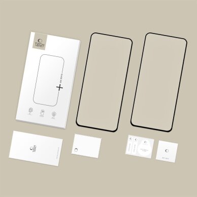 Samsung Galaxy S25 FE Tech-Protect Glass Fit+ grūdintas stiklas, 2 vnt. – juodas 6