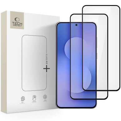 Samsung Galaxy S25 FE Tech-Protect Glass Fit+ grūdintas stiklas, 2 vnt. – juodas Samsung Galaxy S25 FE Tech-Protect Glass Fit+ grūdintas stiklas, 2 vnt. – juodas