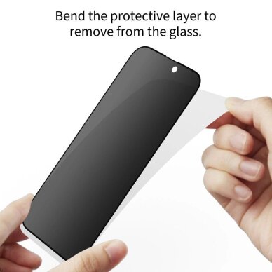 Samsung Galaxy S25 Edge Tech-Protect Glass Spy+ privatumo stiklas, 2 vnt. 4
