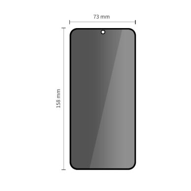 Samsung Galaxy S25 FE Tech-Protect Glass Spy+ privatumo stiklas, 2 vnt. 1