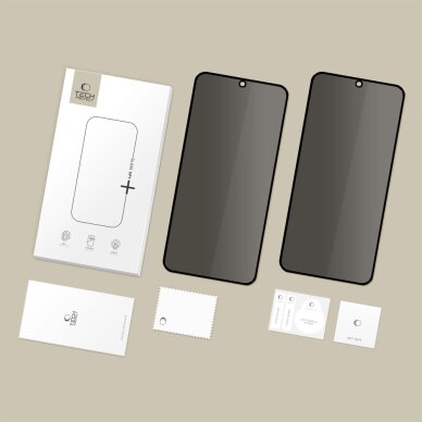 Samsung Galaxy S25 FE Tech-Protect Glass Spy+ privatumo stiklas, 2 vnt. 6