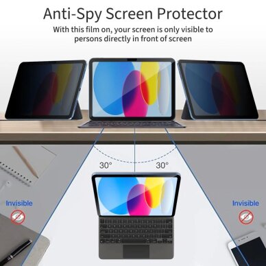 iPad 10.9” 2022 / iPad 11” 2025 Tech-Protect Glass Spy+ privatumo stiklas 4
