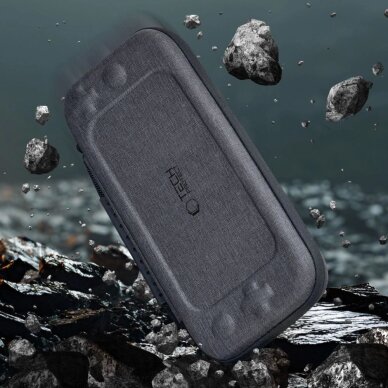 Nintendo Switch 2 dėklas Tech-Protect Hardpouch – pilkas 4 Nintendo Switch 2 dėklas Tech-Protect Hardpouch – pilkas 4