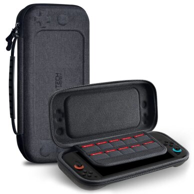 Nintendo Switch 2 dėklas Tech-Protect Hardpouch – pilkas