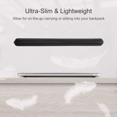 13–14" nešiojamojo kompiuterio Tech-Protect Hardpouch dėklas – juodas 3