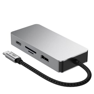 USB-C HUB adapteris Tech-Protect HB05 9in1 (USB2.0 + USB3.0 + HDMI 4K 60Hz + SD / TF + PD100W + RJ45) – pilkas 2 USB-C HUB adapteris Tech-Protect HB05 9in1 (USB2.0 + USB3.0 + HDMI 4K 60Hz + SD / TF + PD100W + RJ45) – pilkas 2
