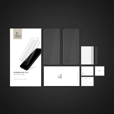 Xiaomi Redmi Note 14 Pro 5G / 14 Pro+ 5G / Poco X7 5G Skaidri hidrogelio plėvelė Tech-Protect Hydroflex Fit+ 2 vnt. 3