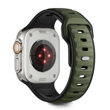 Apple Watch 44 / 45 / 46 / 49 mm Tech-Protect IconBand Line dirželis – juodas ir žalias 1 Apple Watch 44 / 45 / 46 / 49 mm Tech-Protect IconBand Line dirželis – juodas ir žalias 1