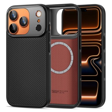 iPhone 17 Pro Tech-Protect Kevlar Aramid MagSafe dėklas – juodas 3