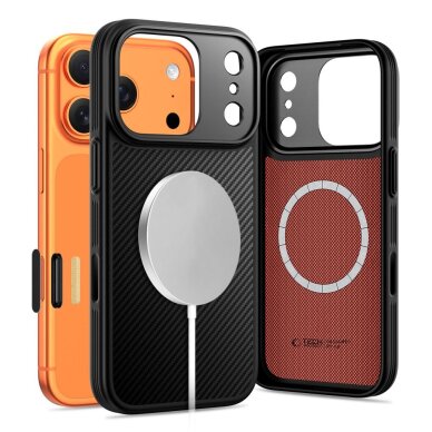 iPhone 17 Pro Max Tech-Protect Kevlar Aramid MagSafe dėklas – juodas 1
