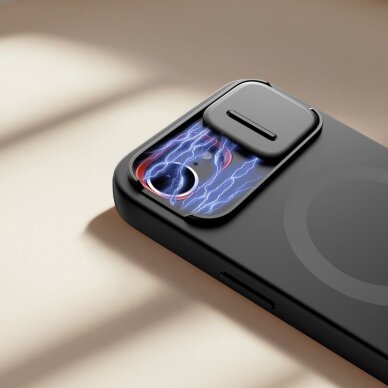 iPhone 16e dėklas Tech-Protect Kevlar Aura su MagSafe – juodas 2