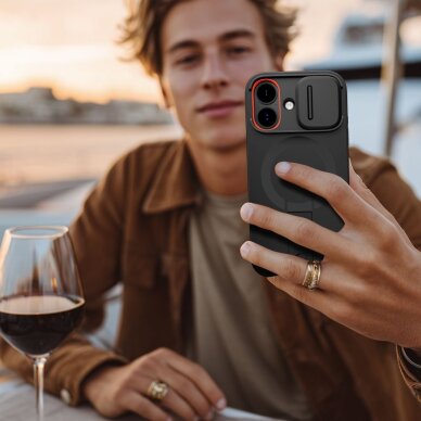 iPhone 17 dėklas Tech-Protect Kevlar Aura su MagSafe – juodas 7 iPhone 17 dėklas Tech-Protect Kevlar Aura su MagSafe – juodas 7