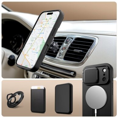 iPhone 17 Pro dėklas Tech-Protect Kevlar Aura su MagSafe – juodas 2 iPhone 17 Pro dėklas Tech-Protect Kevlar Aura su MagSafe – juodas 2