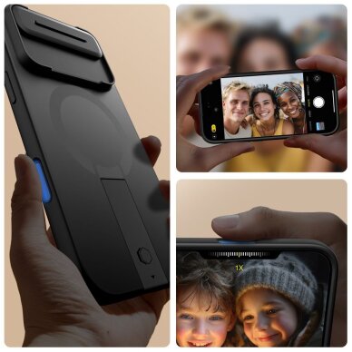 iPhone Air dėklas Tech-Protect Kevlar Aura su MagSafe – juodas 1