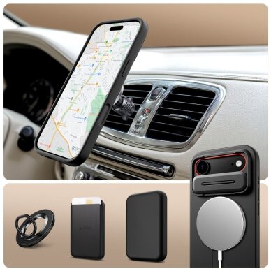 iPhone Air dėklas Tech-Protect Kevlar Aura su MagSafe – juodas 2 iPhone Air dėklas Tech-Protect Kevlar Aura su MagSafe – juodas 2