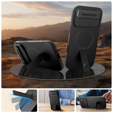 iPhone Air dėklas Tech-Protect Kevlar Aura su MagSafe – juodas 3