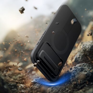 iPhone Air dėklas Tech-Protect Kevlar Aura su MagSafe – juodas 6