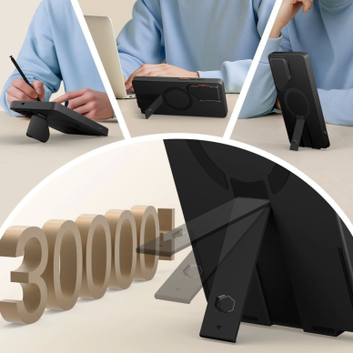 Samsung Galaxy S25 Ultra Tech-Protect Kevlar Aura MagSafe dėklas - juodas/oranžinis 4