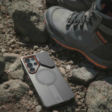 Samsung Galaxy S26 Ultra Tech-Protect Kevlar Aura MagSafe dėklas – juodas ir oranžinis 6 Samsung Galaxy S26 Ultra Tech-Protect Kevlar Aura MagSafe dėklas – juodas ir oranžinis 6