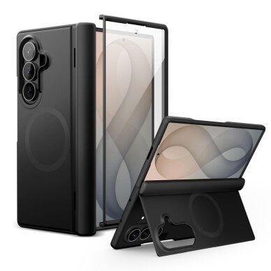 Samsung Galaxy Z Fold 8 Ultra Tech-Protect Kevlar Aura MagSafe dėklas – juodas