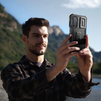Tech-Protect Kevlar Cam+ Dėklas skirtas Samsung Galaxy A16 4G / 5G - Juodas 5
