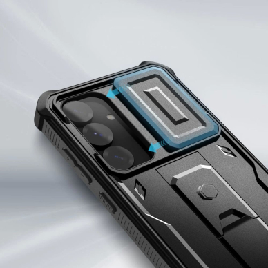 Tech-Protect Kevlar Cam+ Dėklas skirtas Samsung Galaxy S25 - Juodas 2