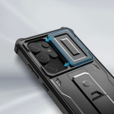 Tech-Protect Kevlar Cam+ Dėklas skirtas Samsung Galaxy S25 Ultra - Juodas 1