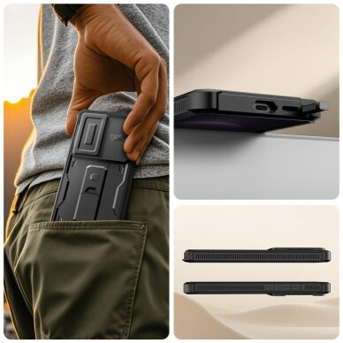 Samsung Galaxy S26 Ultra Tech-Protect Kevlar Cam+ dėklas – juodas 7