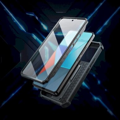 Tech-Protect Kevlar Cam+ Dėklas Xiaomi Redmi Note 13 Pro 5G / Poco X6 5G - Juodas 3