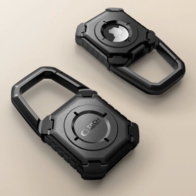 Apple AirTag 1/2 dėklas Tech-Protect Kevlar – juodas 1