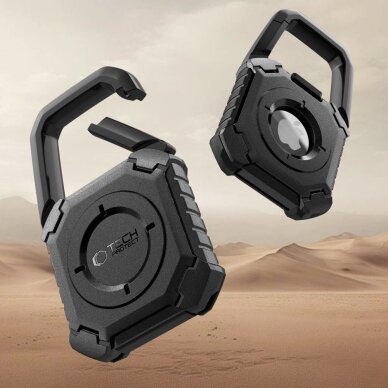 Apple AirTag 1/2 dėklas Tech-Protect Kevlar – juodas 7