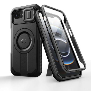 iPhone 16e dėklas Tech-Protect Kevlar su MagSafe – juodas 1 iPhone 16e dėklas Tech-Protect Kevlar su MagSafe – juodas 1