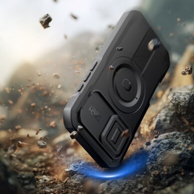 iPhone 17 dėklas Tech-Protect Kevlar su MagSafe – juodas 6