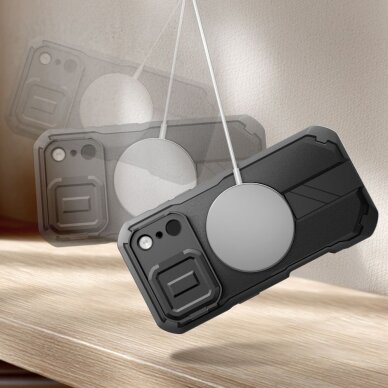 iPhone 17 Pro Max dėklas Tech-Protect Kevlar su MagSafe – juodas 3