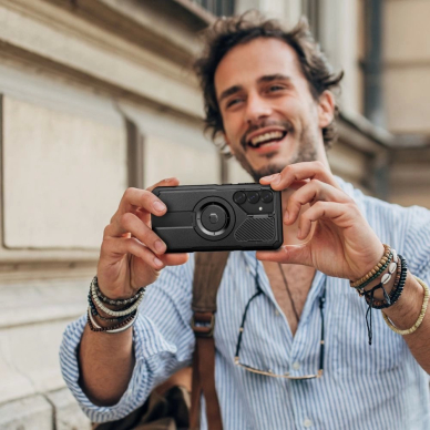 Tech-Protect Kevlar MagSafe+ Dėklas skirtas Samsung Galaxy S25 Plus - Juodas 4 Tech-Protect Kevlar MagSafe+ Dėklas skirtas Samsung Galaxy S25 Plus - Juodas 4