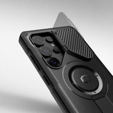 Tech-Protect Kevlar MagSafe+ Dėklas skirtas Samsung Galaxy S25 Ultra - Juodas 2