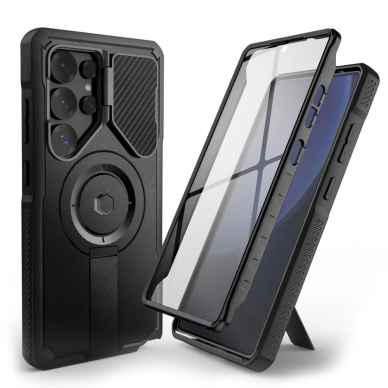 Tech-Protect Kevlar MagSafe+ Dėklas skirtas Samsung Galaxy S25 Ultra - Juodas Tech-Protect Kevlar MagSafe+ Dėklas skirtas Samsung Galaxy S25 Ultra - Juodas